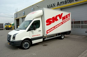 De Bakwagen voor Sky Net.